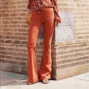 Free people Penny pull-on flare bottom jeans